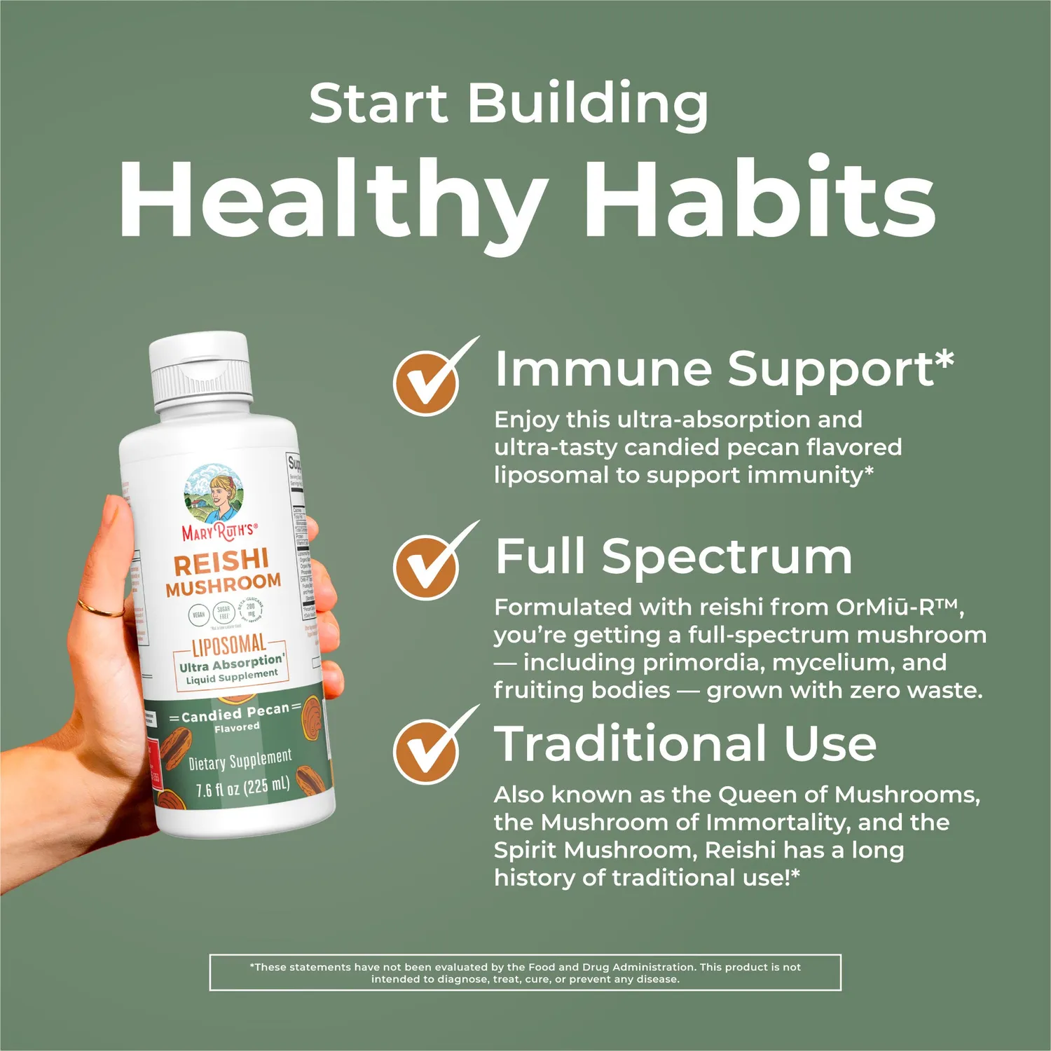 MaryRuth's Reishi Mushroom liposomal pekan 1 ss