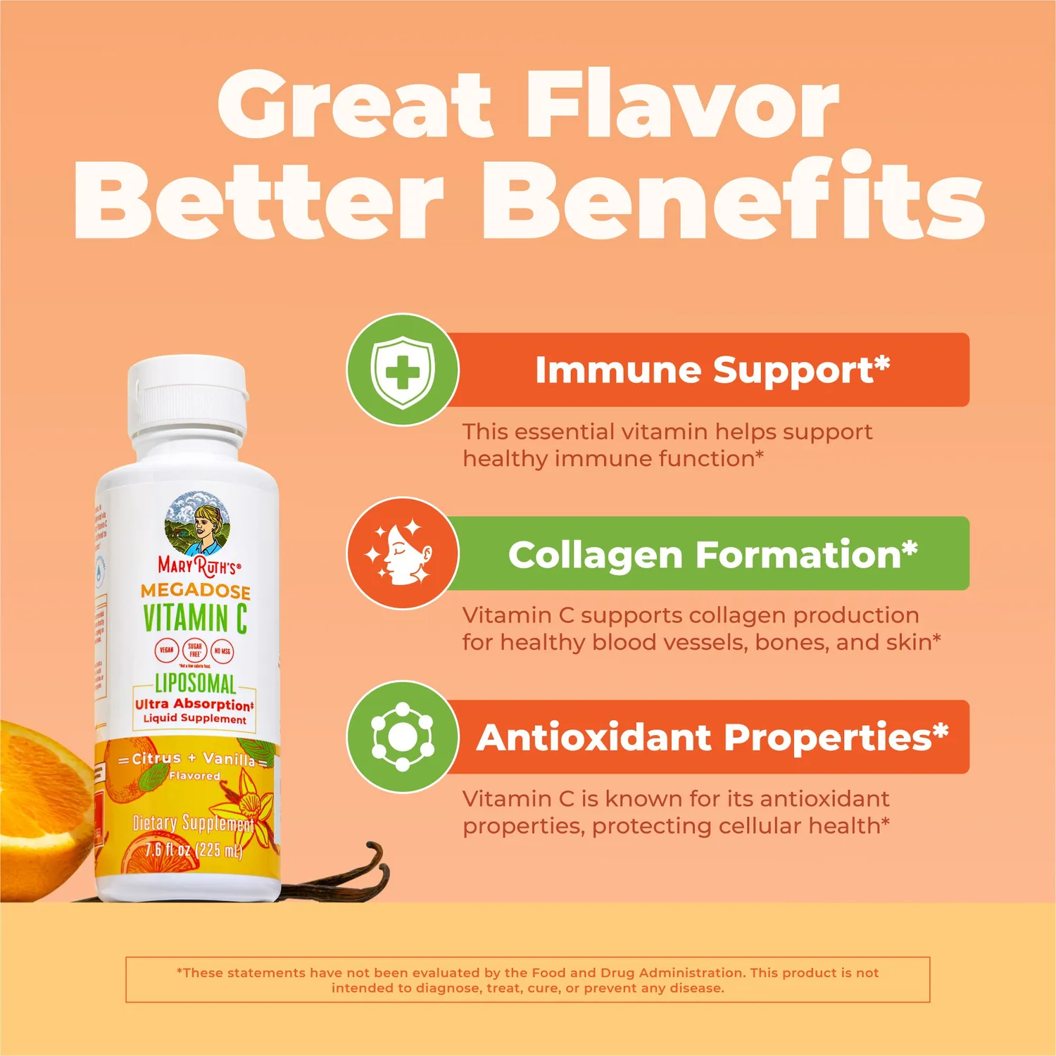 MaryRuth's Megadose Vitamin C Liposomal c-vitamin 30 doser immun