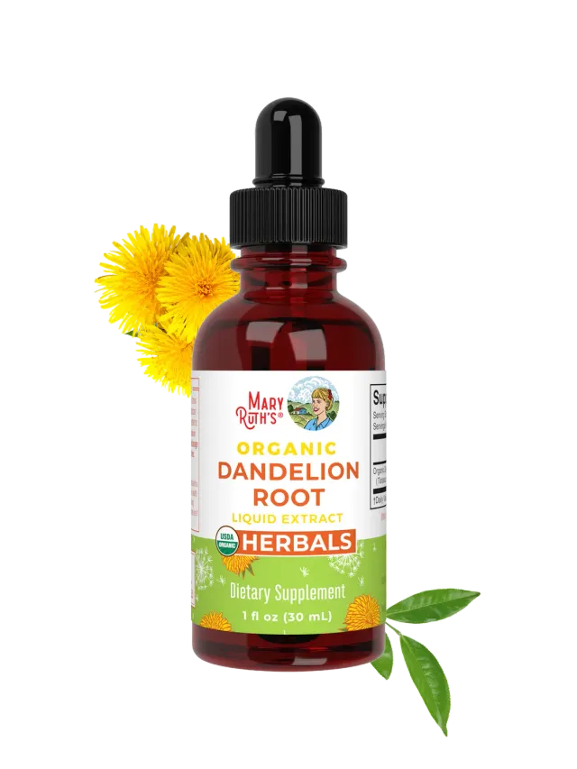 MaryRuth's Organic Dandelion Root Liquid Extract dråper alkoholfri