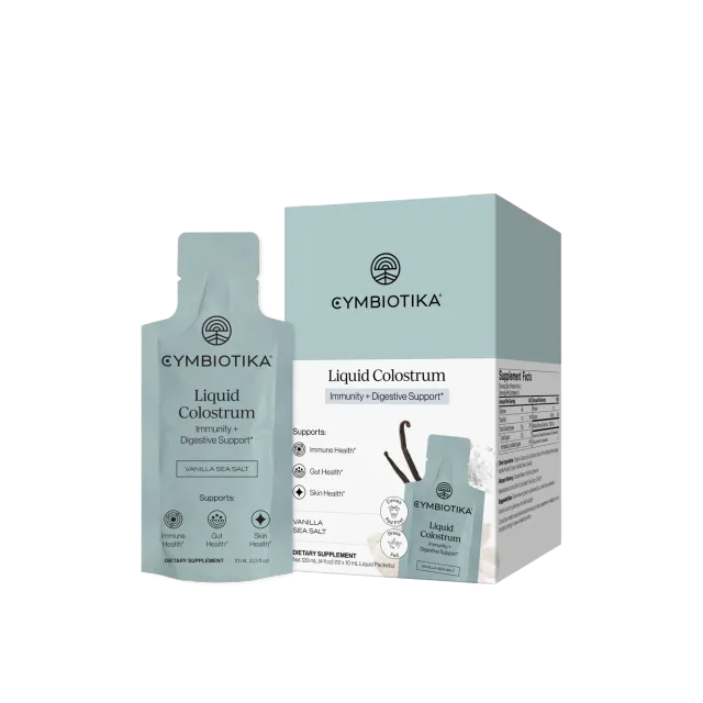 Cymbiotika Liquid Colostrum kolostrum 12-pakning vanilje