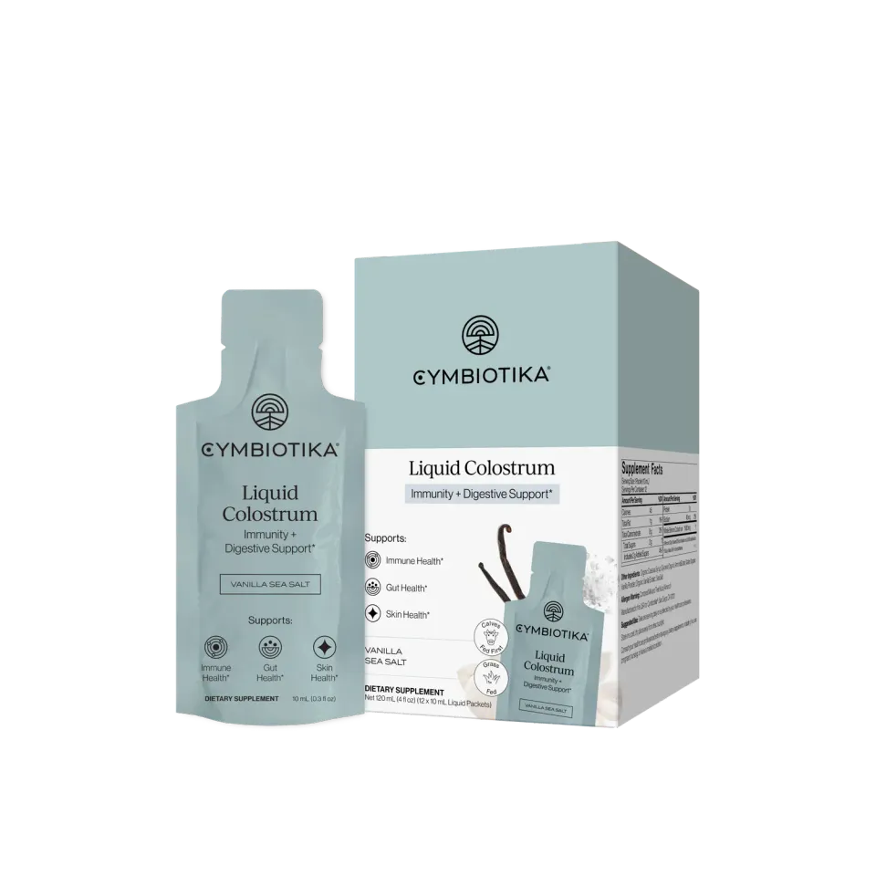 Cymbiotika Liquid Colostrum kolostrum 12-pakning vanilje