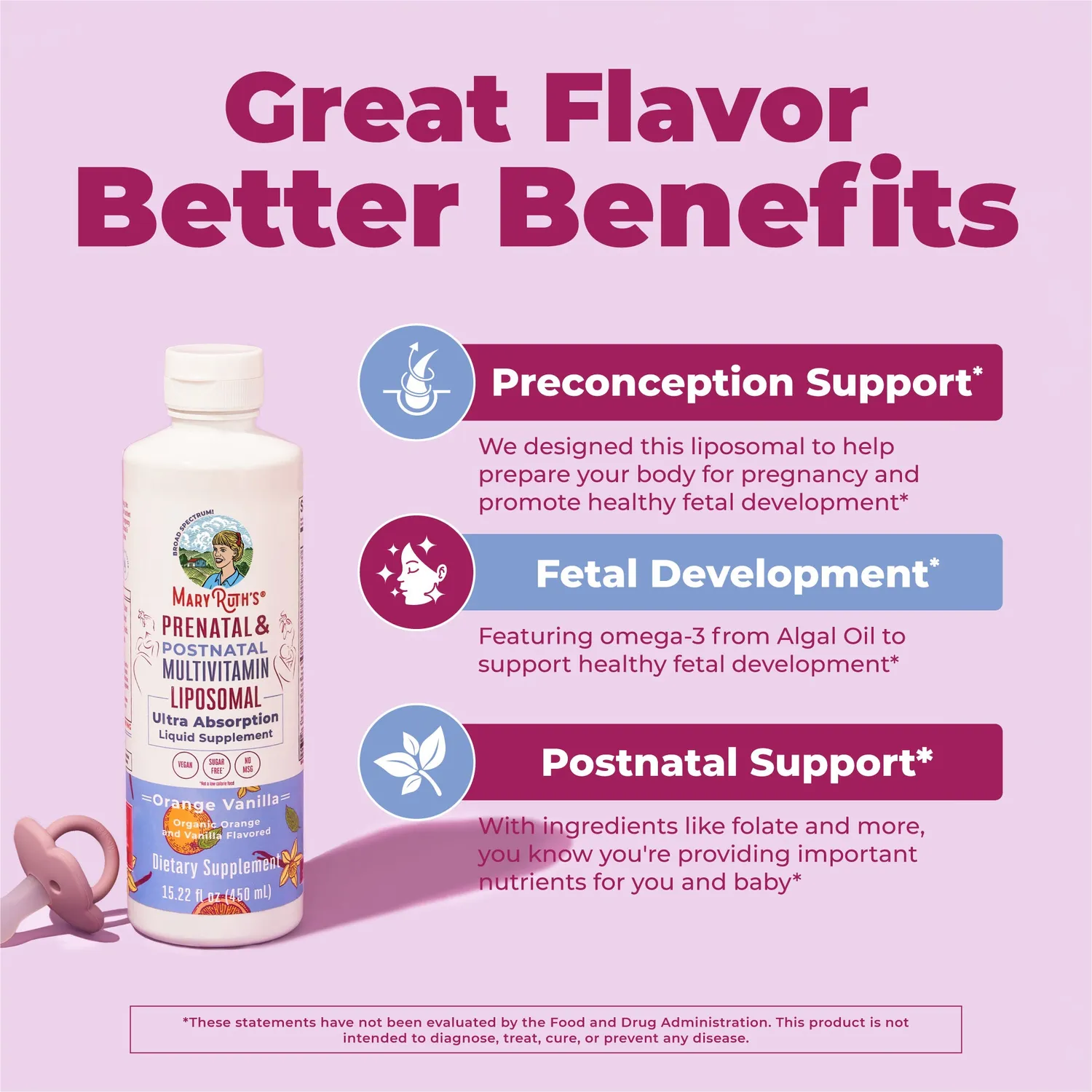 MaryRuth's Prenatal Postnatal liposomal multivitamin
