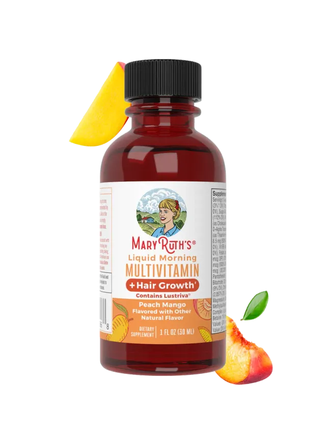 MaryRuth's Morning flytende multivitamin reise 8x29ml hår hud