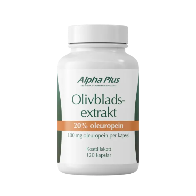 A+ Olivbladsekstrakt kapsler 120 stk 20%