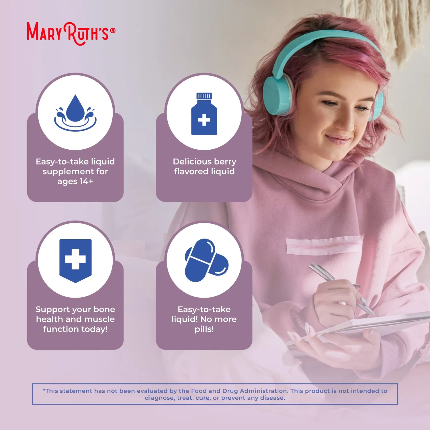 MaryRuth's Megadose D3 Liposomal vitamin D3 4000 IU
