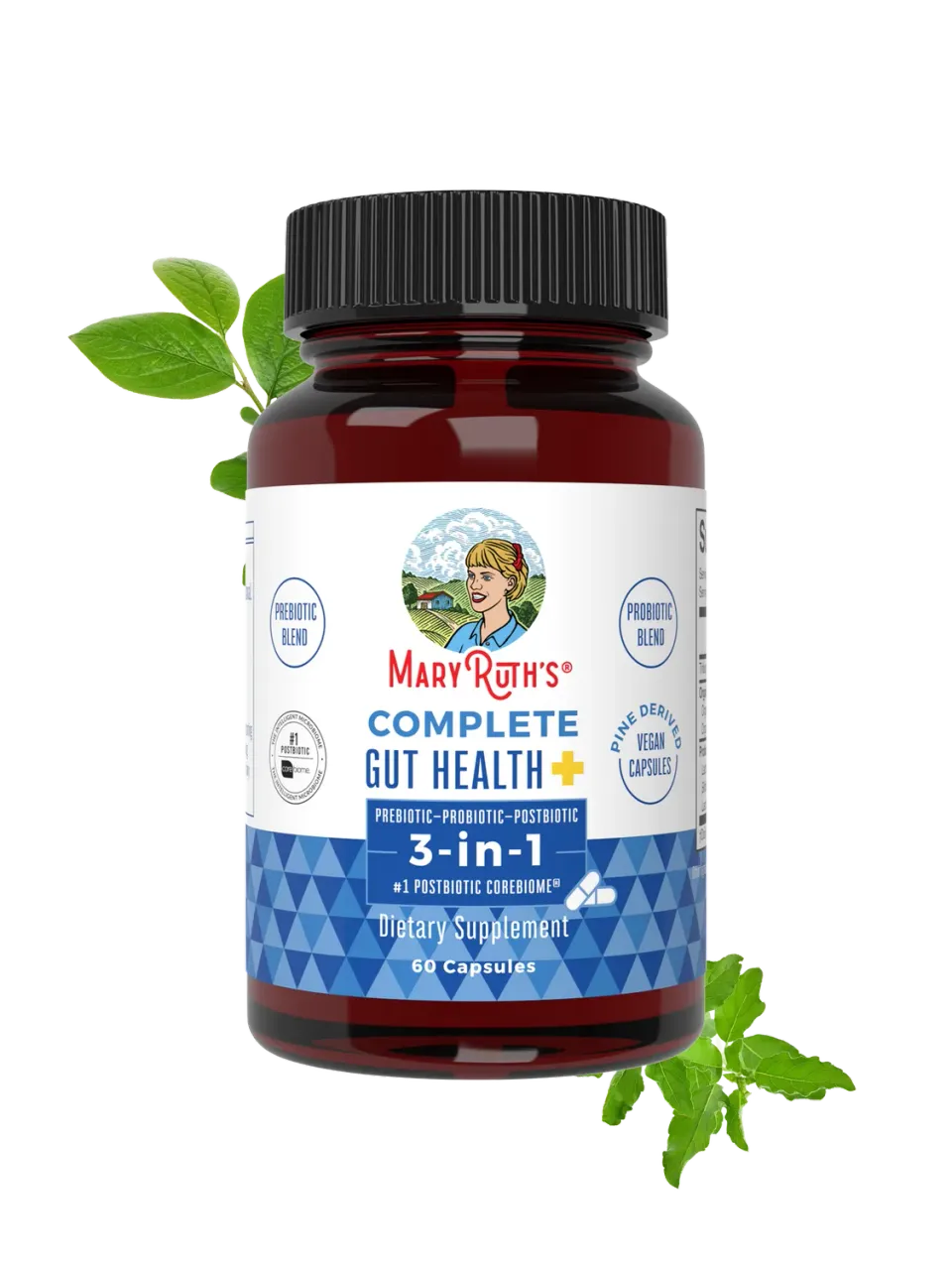 MaryRuth's Complete Gut Health+ kapsler 30 stk 3-i-1
