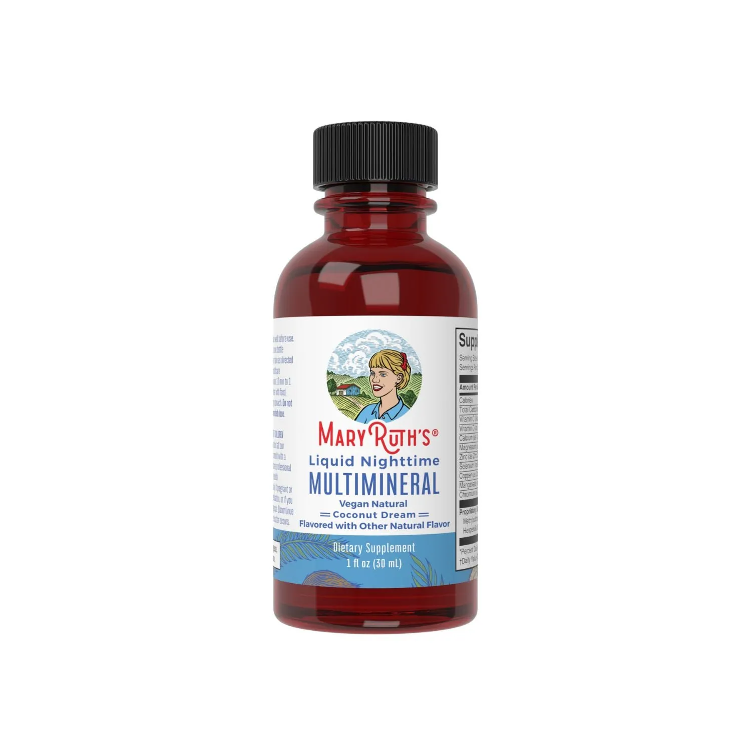 MaryRuth's Nighttime Multimineral prøve kokos 1oz