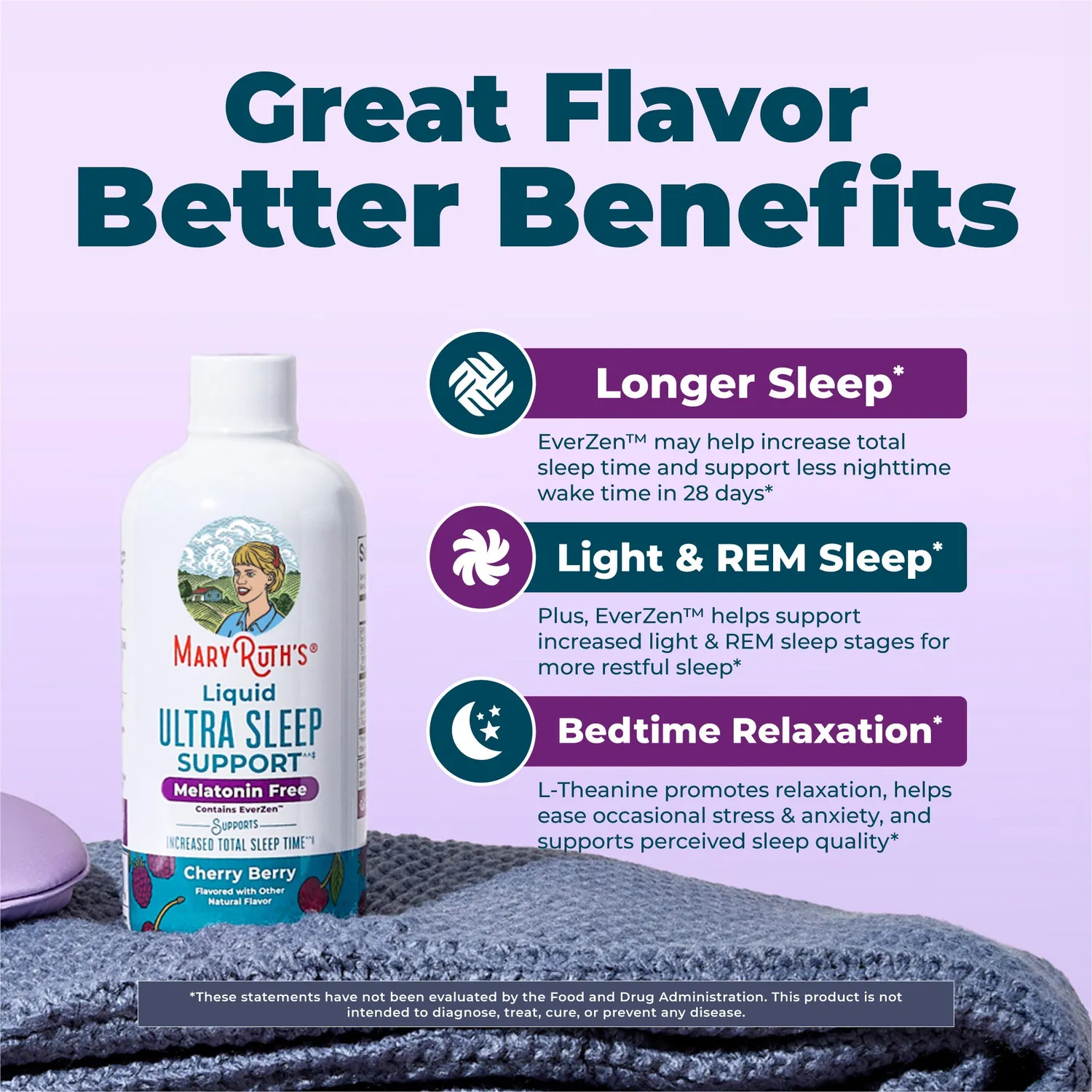 MaryRuth's Liquid Ultra Sleep Support flytende søvn kirsebær-bær