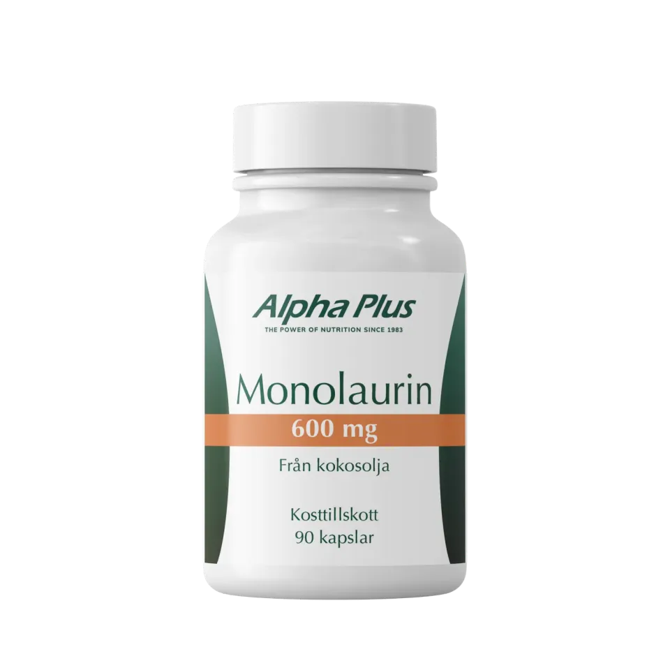 A+ Monolaurin 600 mg kapsler 90 stk kokos