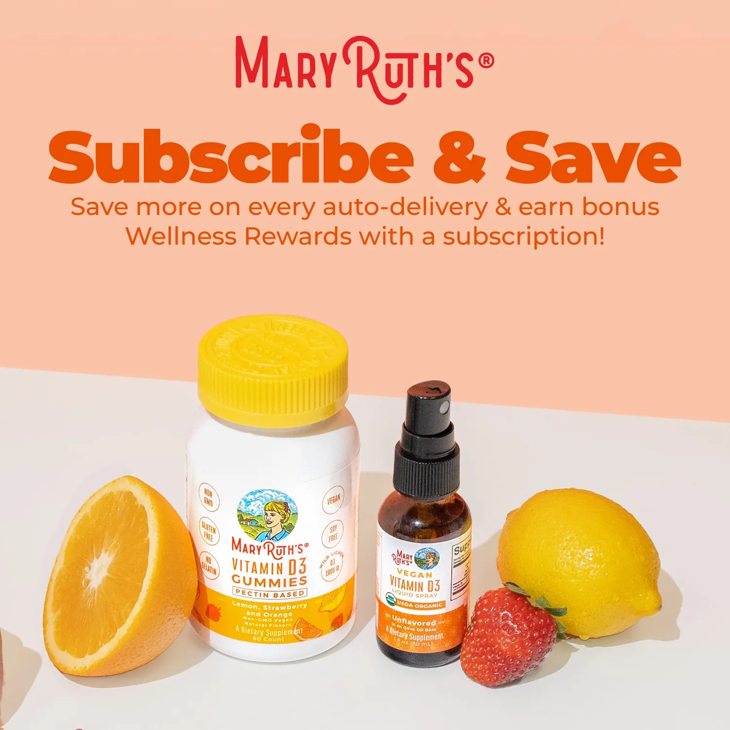 MaryRuth's Vitamin D3 spray vegansk nøytral 30 doser