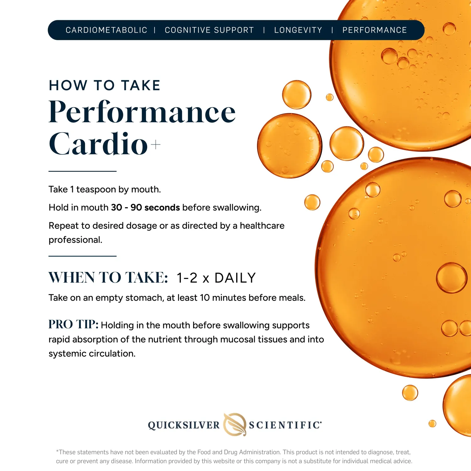 Quicksilver Scientific Performance Cardio+ 100 ml
