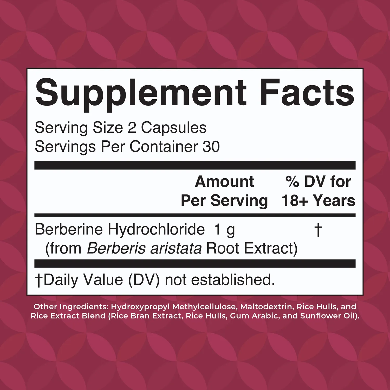 MaryRuth's Berberine kapsler 1000 mg metabolisme