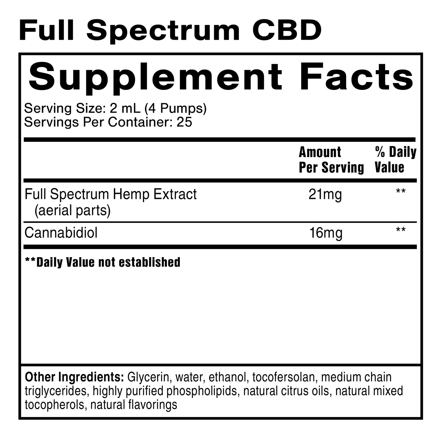 Quicksilver Scientific Hemp Extract olje 50 ml hamp