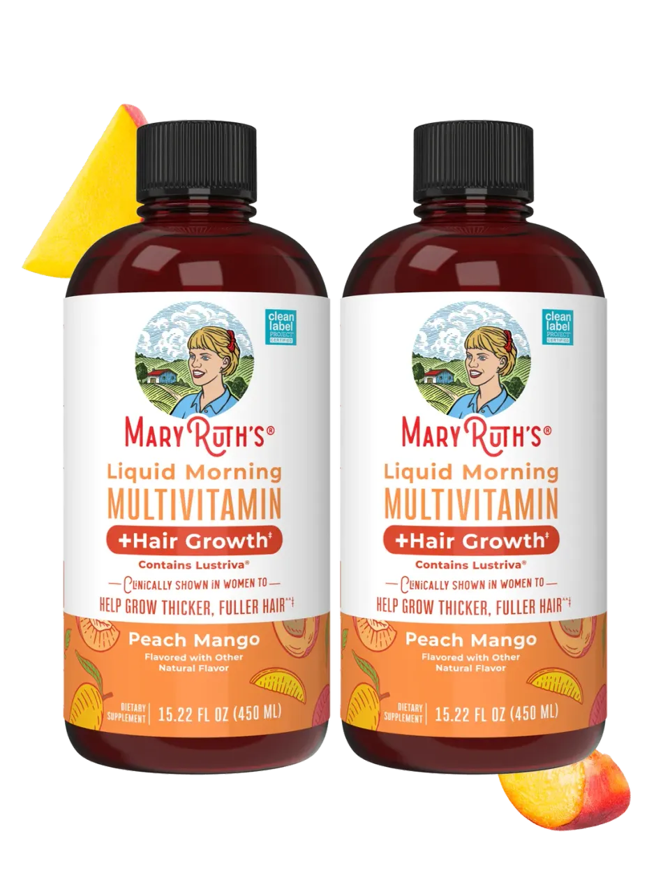MaryRuth's Morning Multivitamin Hair Growth flytende 2-pk