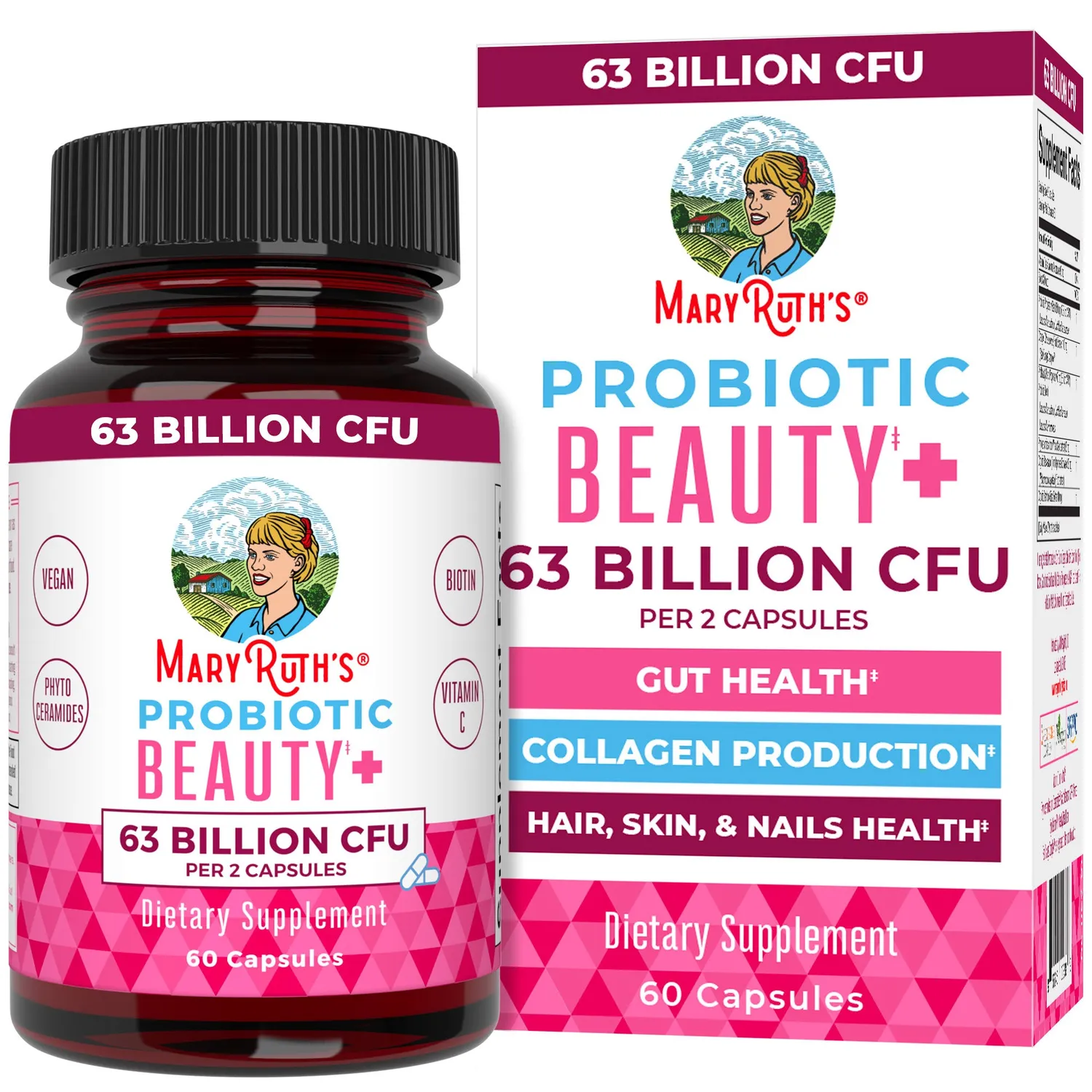 MaryRuth's Beauty From Within Hair Growth Max kosttilskudd 4-pakning hårvekst