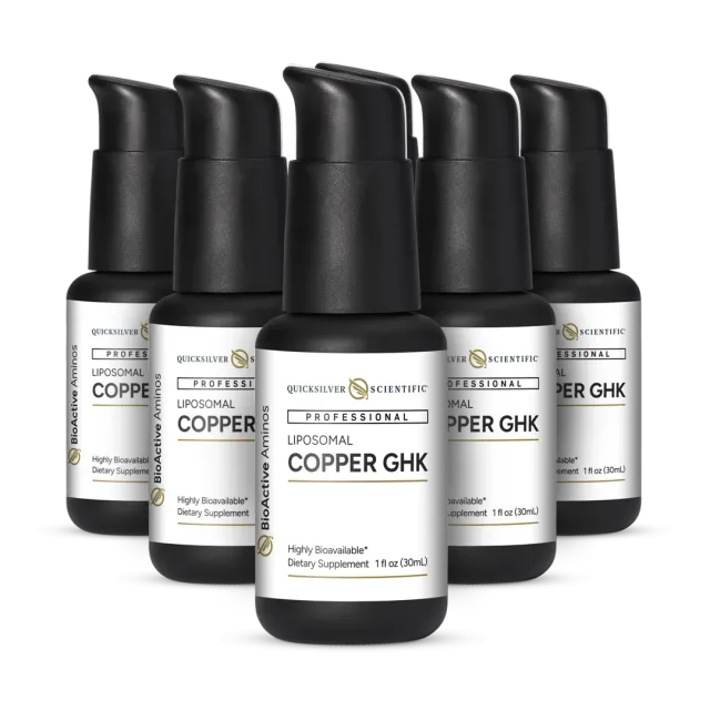 Quicksilver Scientific Copper GHK liposomale dråper 6 x 30 ml kobber