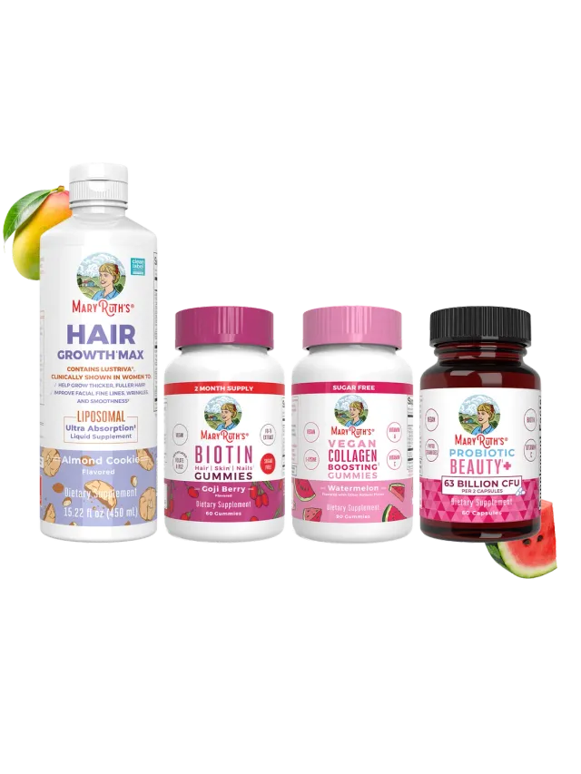 MaryRuth's Beauty From Within Hair Growth Max kosttilskudd 4-pakning hårvekst