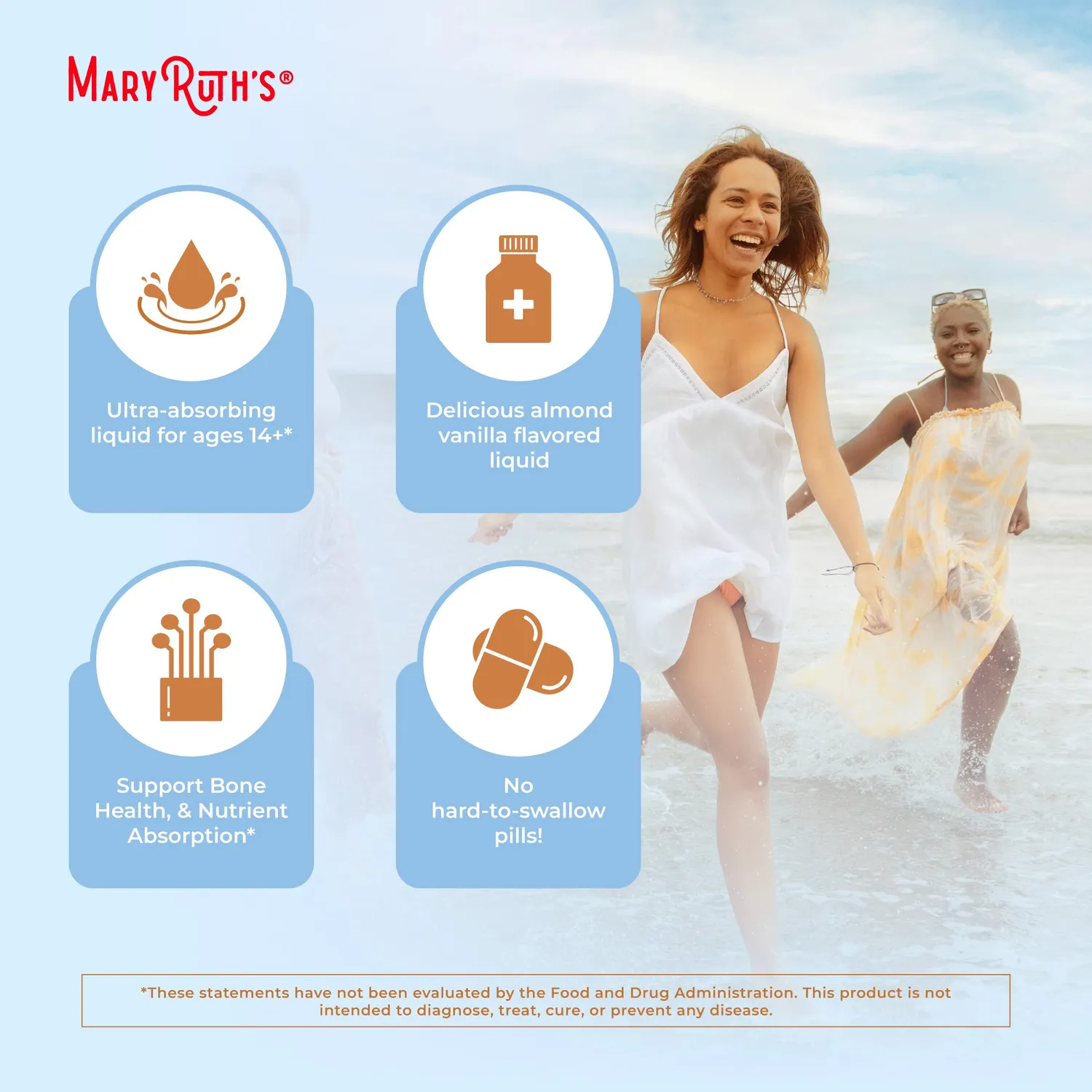 MaryRuth's Magnesium Calm liposomal mandel-vanilje