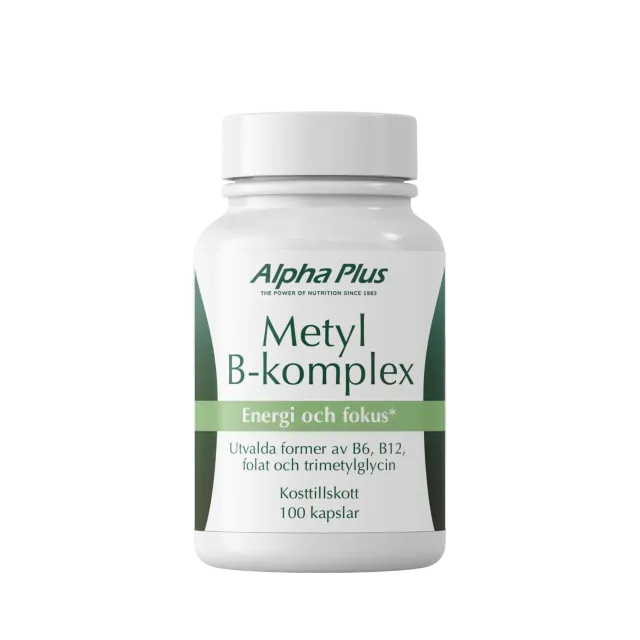 A+ Metyl B-komplex 100 kapsler B-vitamintilskudd metylformer