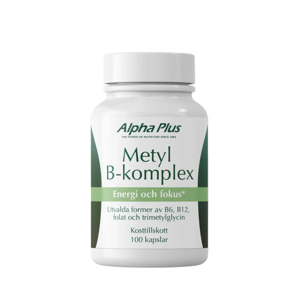 A+ Metyl B-komplex 100 kapsler B-vitamintilskudd metylformer