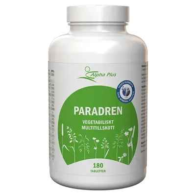 A+ Paradren tabletter 180 stk ginseng rosenrot
