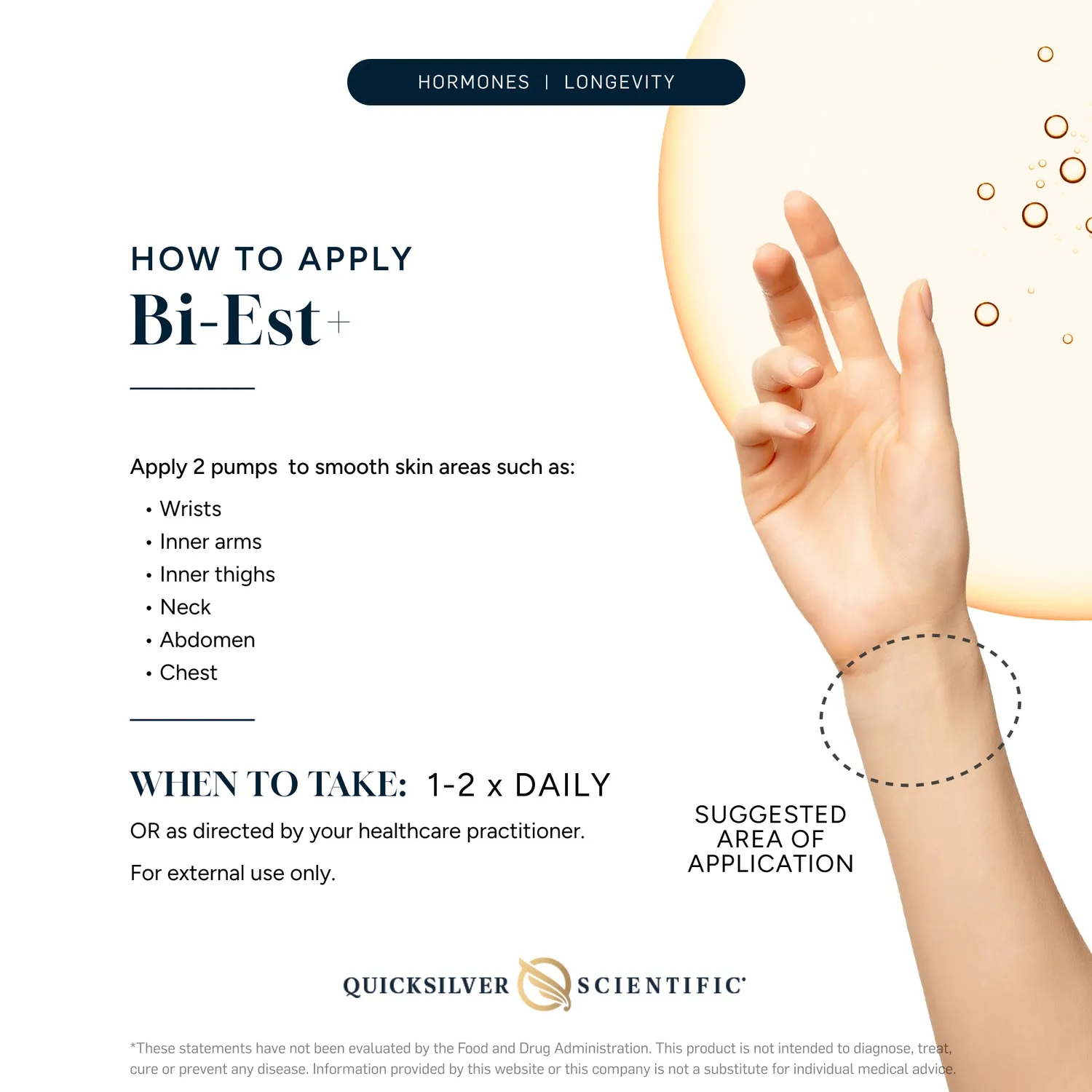 Quicksilver Scientific Professional BI-EST+ serum 30 ml østriol