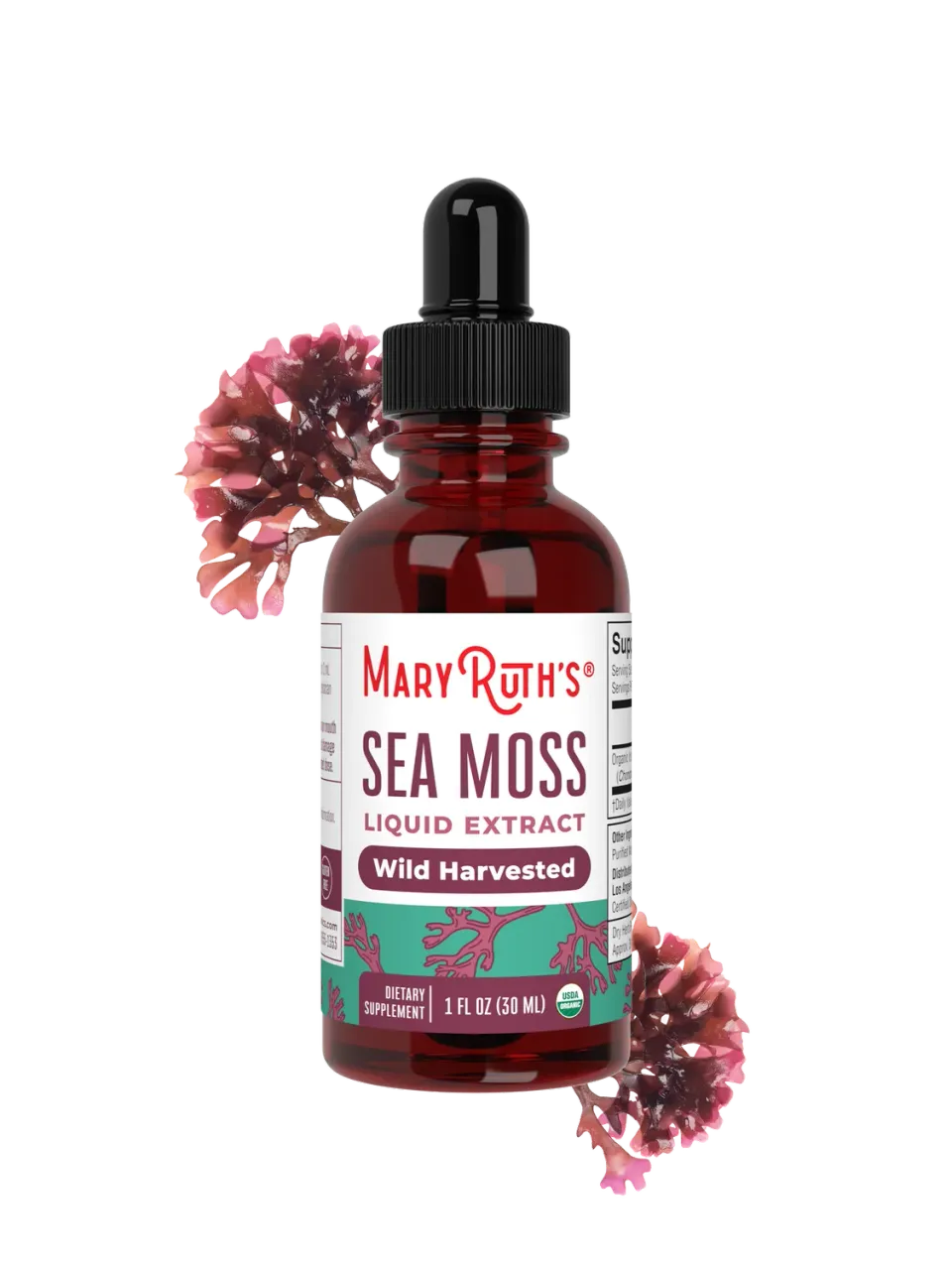 MaryRuth's Organic Sea Moss dråper 30 doser økologisk