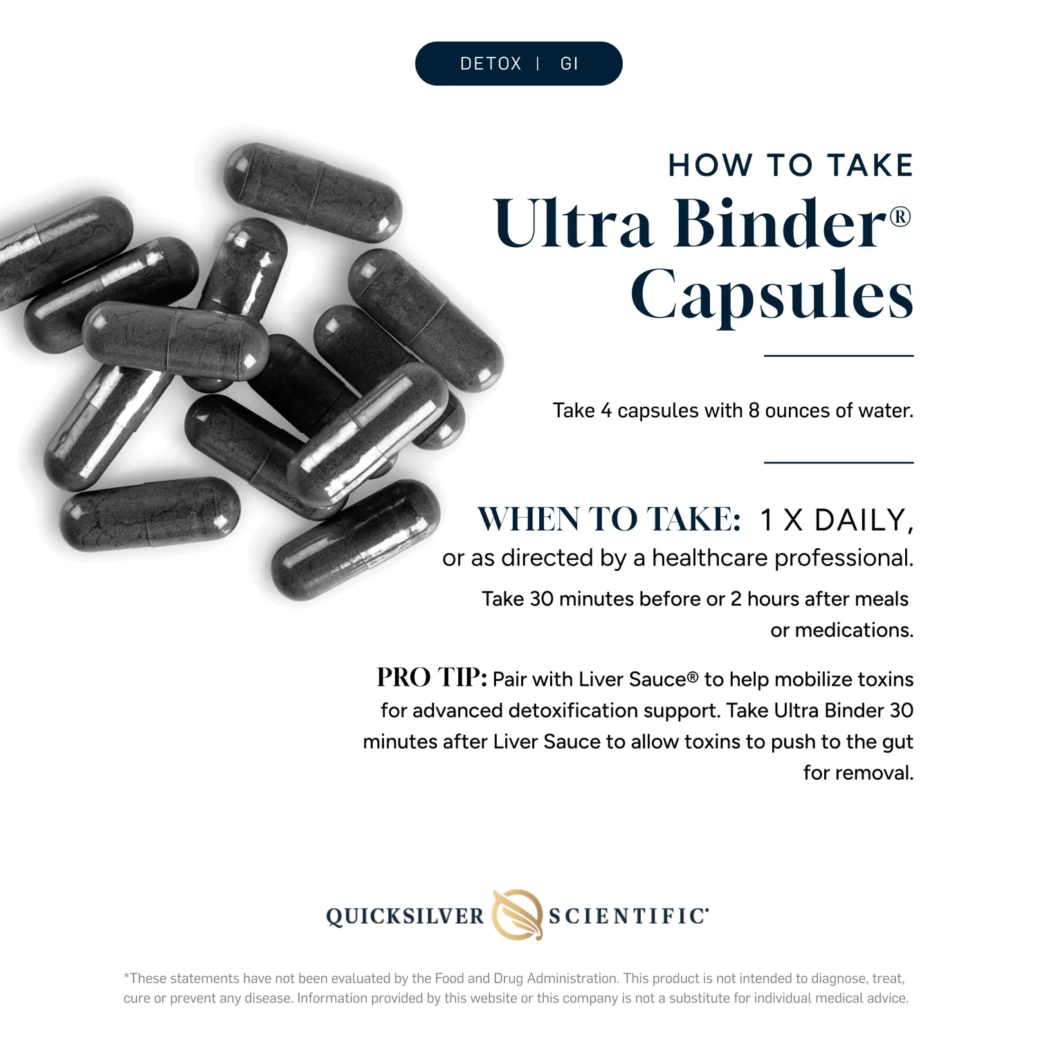 Quicksilver Ultra Binder kapsler 120 stk detox