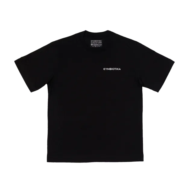 Cymbiotika Wellness Club Box Tee t-skjorte svart oversized