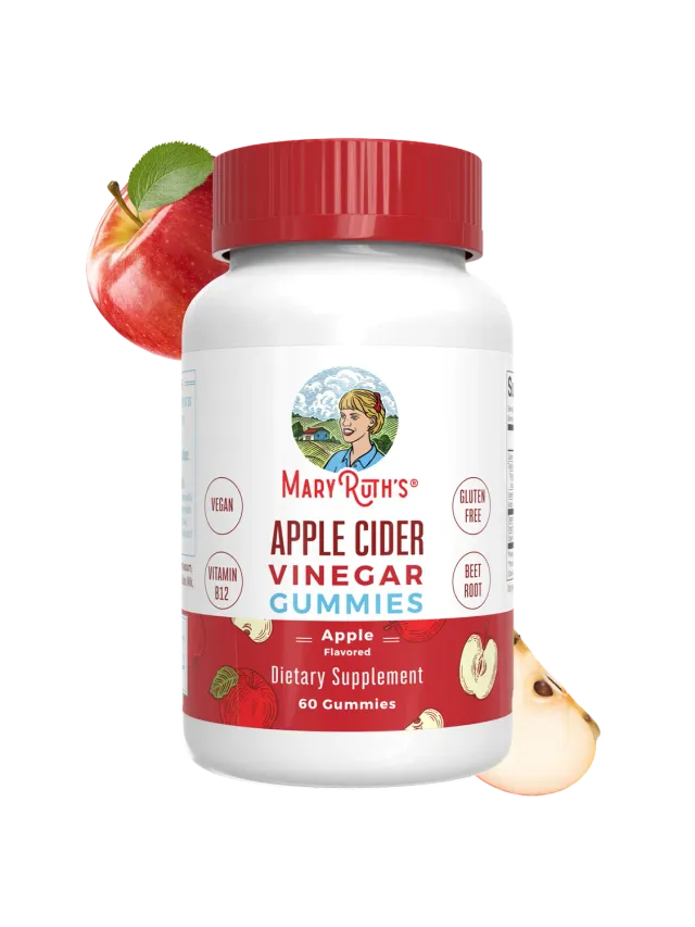 MaryRuth's Apple Cider Vinegar Gummies eple B12 500 mg