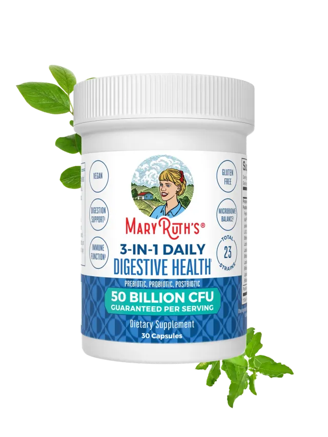 MaryRuth's 3-in-1 Daily Digestive Health kapsler 1 stk prebiotika