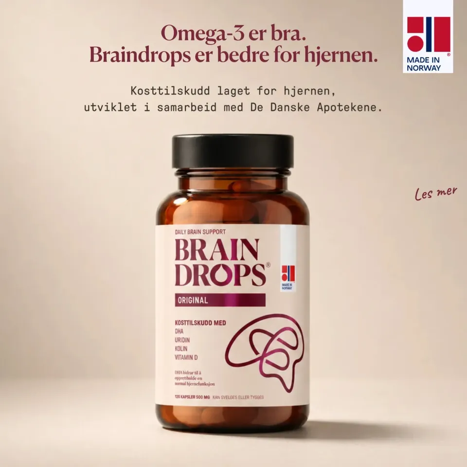 BrainDrops Original prøvepakke 60 kapsler sitrus