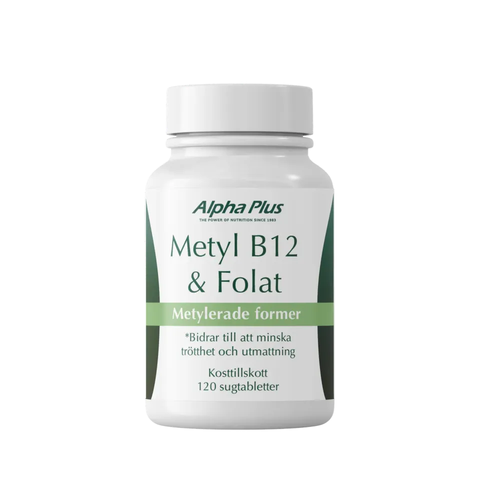 A+ Metyl B12 & Folat sugetabletter 120 stk aktive former