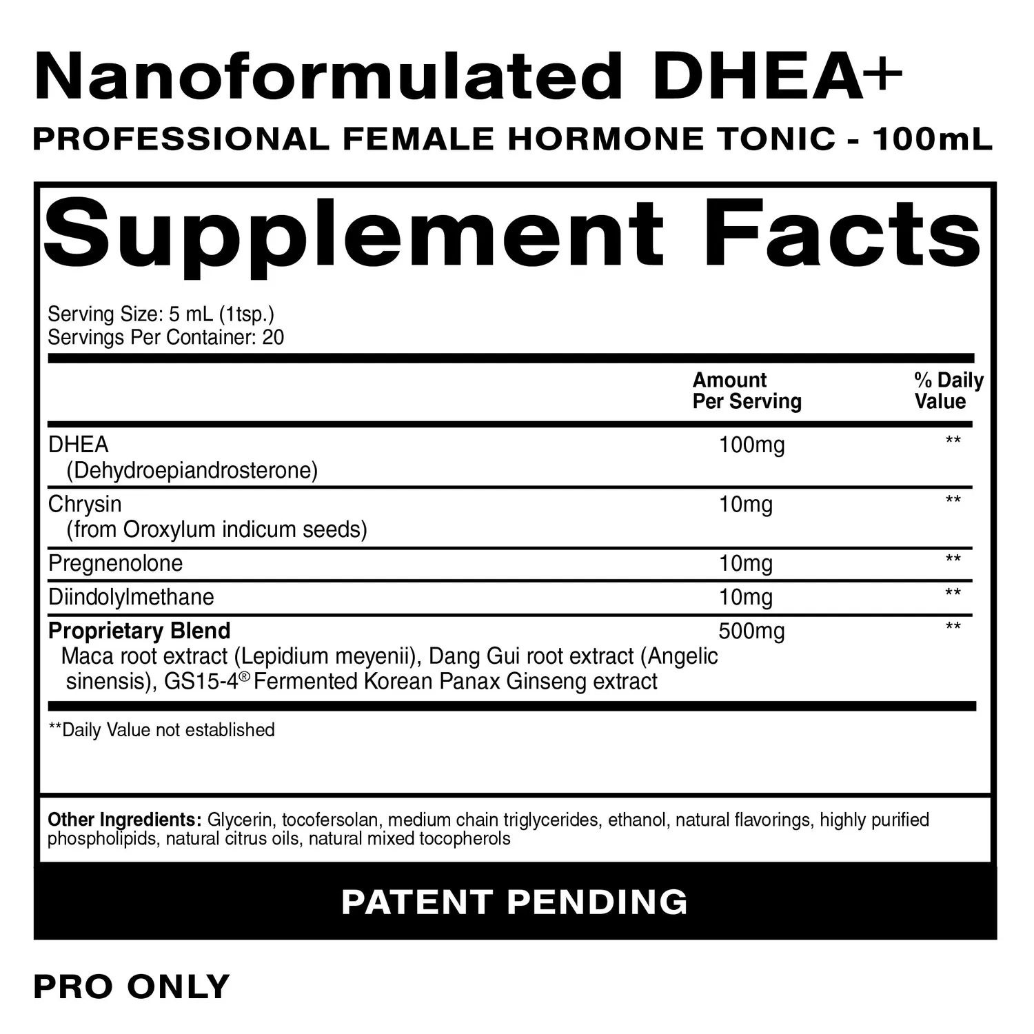 Quicksilver Professional DHEA+ tonic 300 ml pasjonsfrukt