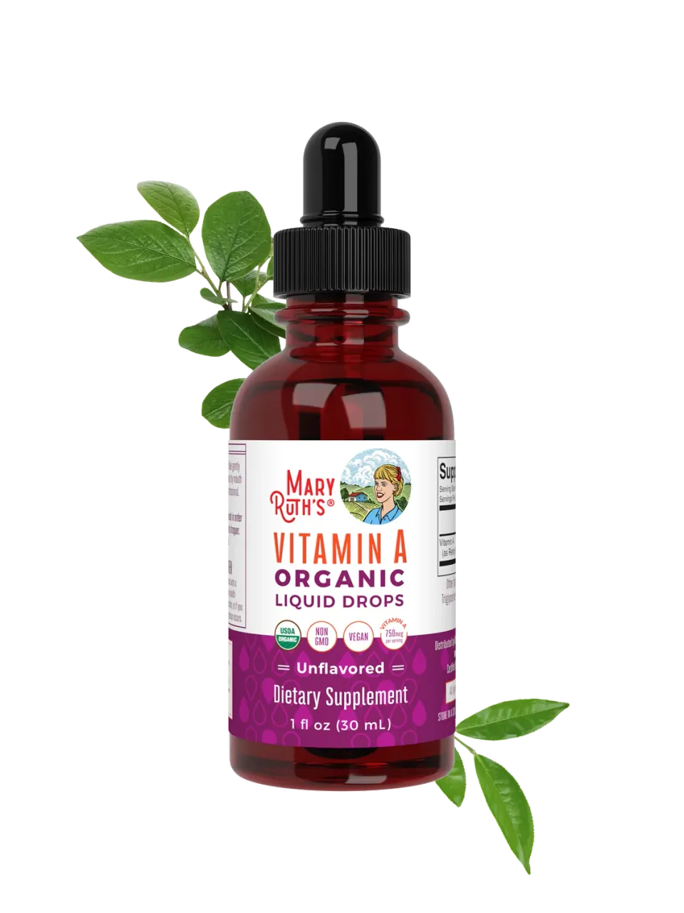 MaryRuth's Vitamin A Organic Liquid Drops dråper 90 doser