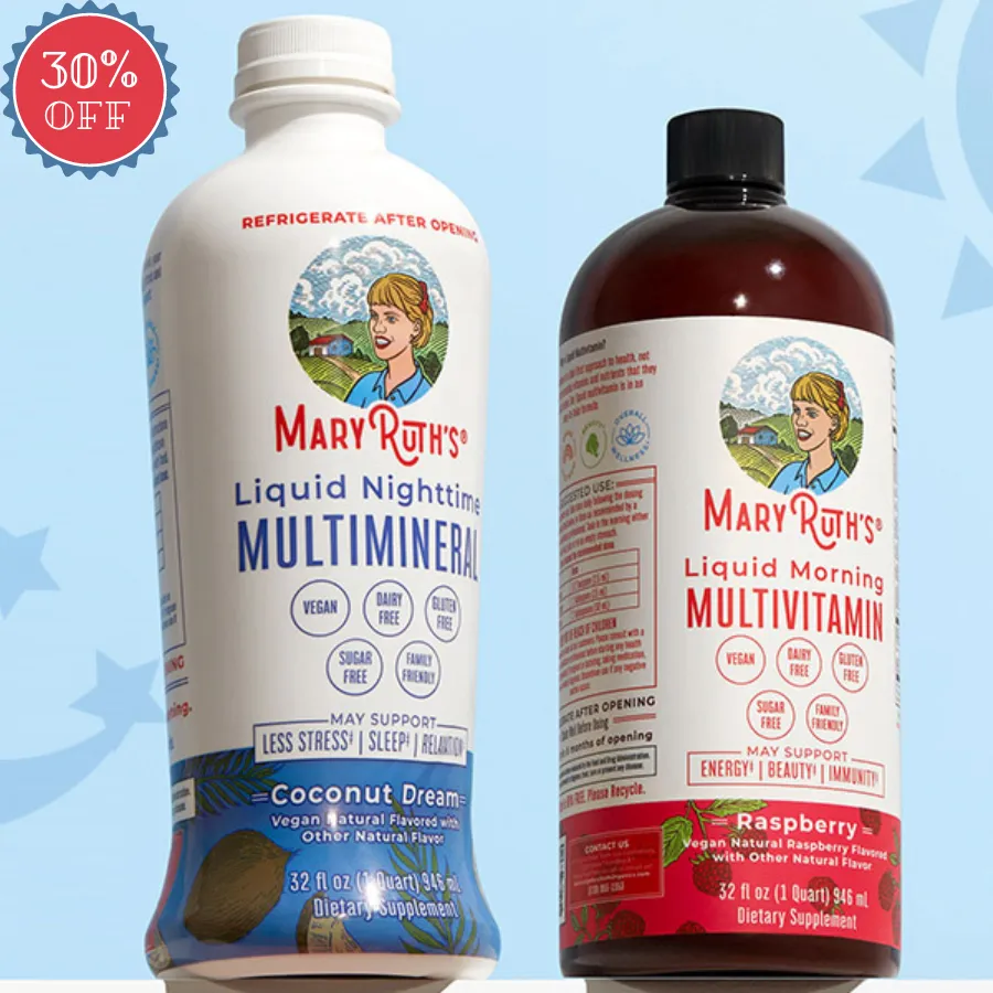 MaryRuth's AM PM Routine vitaminpakke flytende bringebær kokos