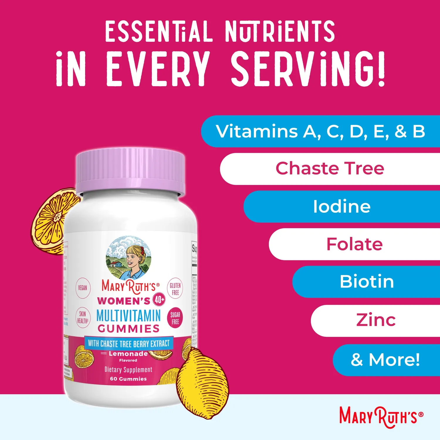 MaryRuth's Women's 40+ Multivitamin gummies kvinner 40+