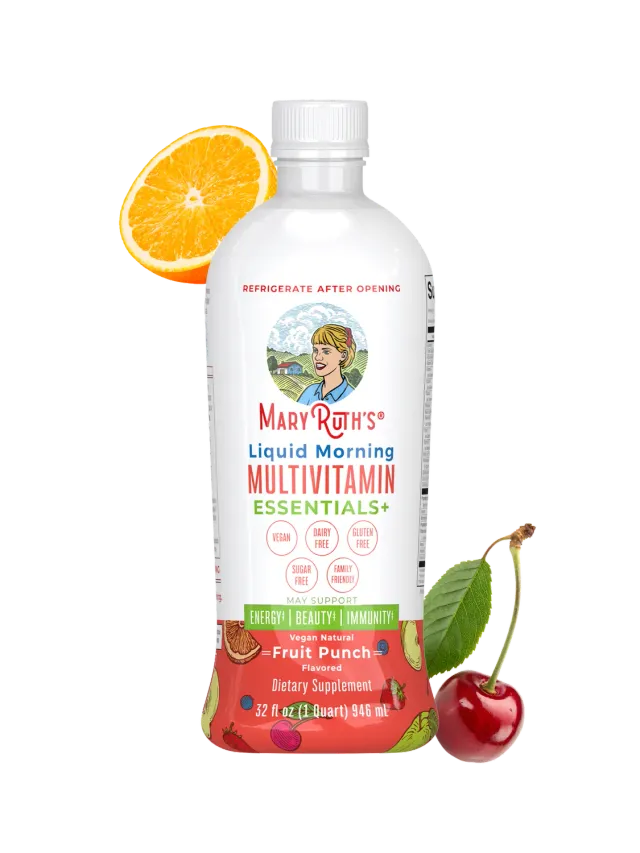 MaryRuth's Essentials+ morgenmultivitamin flytende hyllebær familie