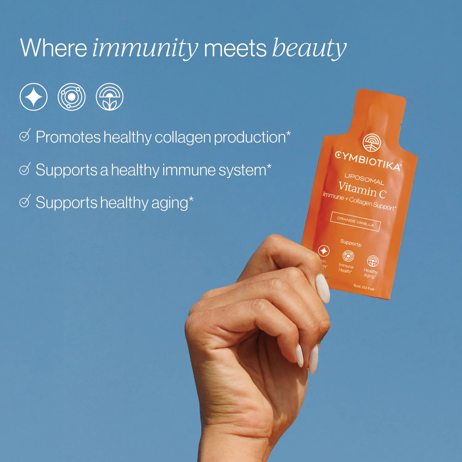 Cymbiotika Liposomal Vitamin C tilskudd liposomal kollagen