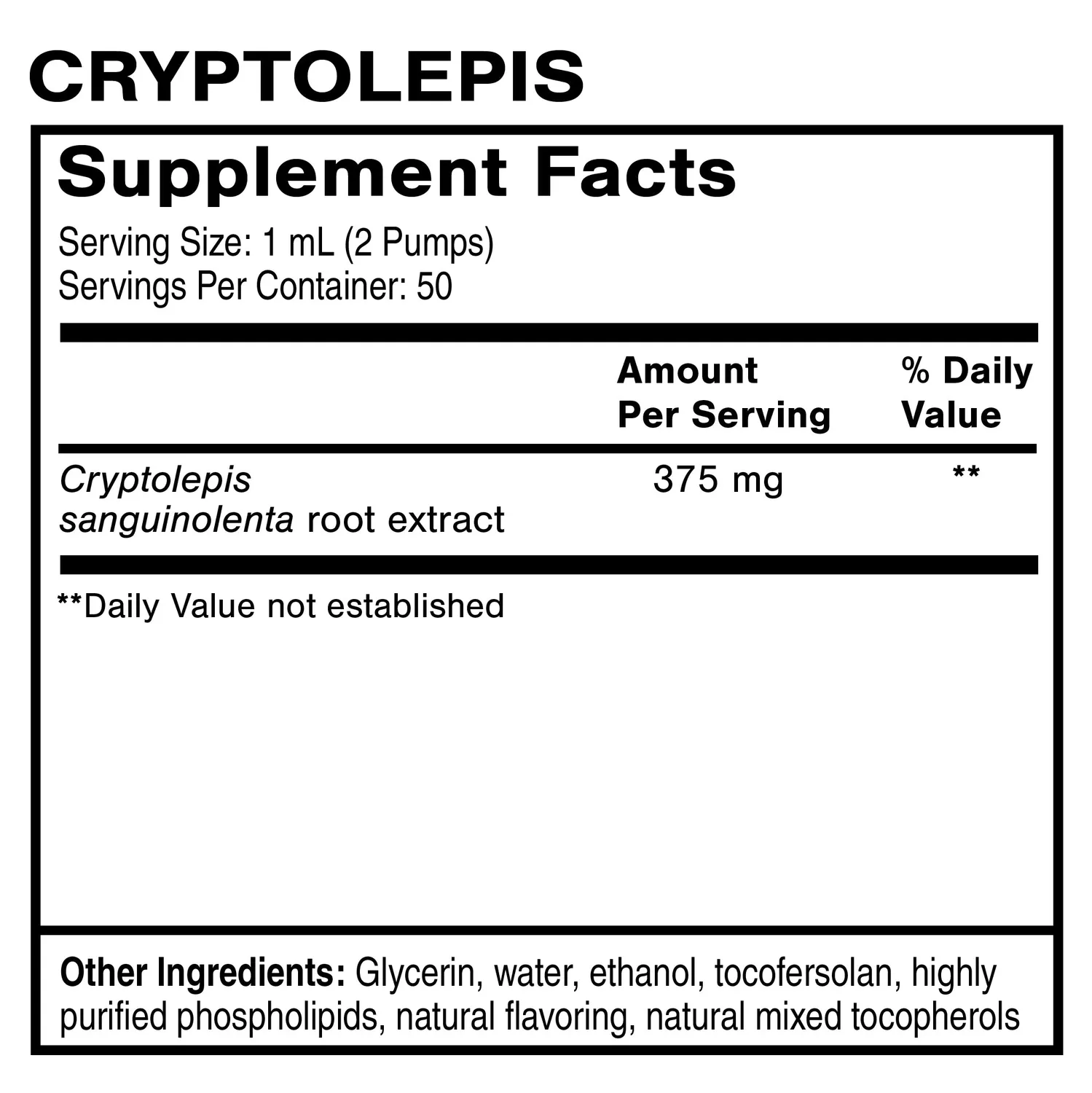 Quicksilver Scientific Liposomal Cryptolepis dråper 50 ml urteekstrakt