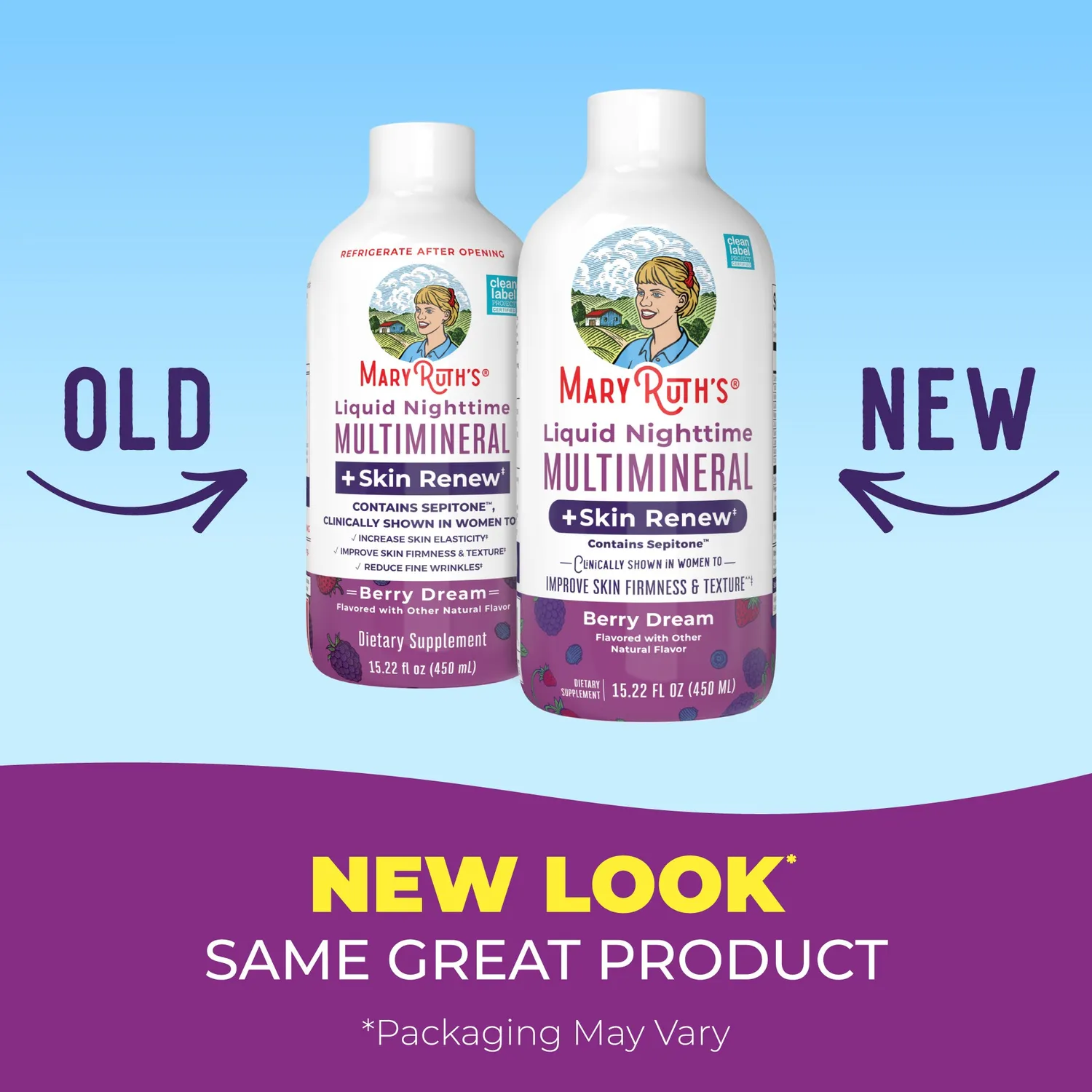 MaryRuth's Nighttime Multimineral Skin Renew flytende bær