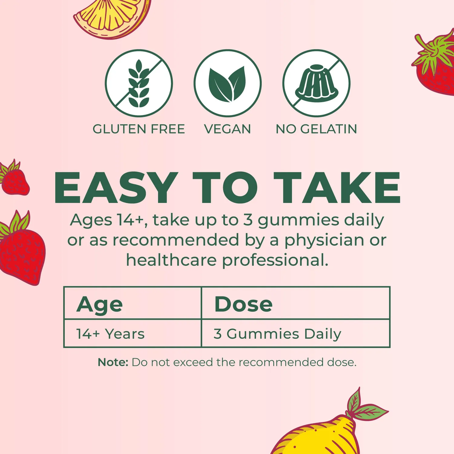 MaryRuth's Spirulina vingummi 90 stk sitronade