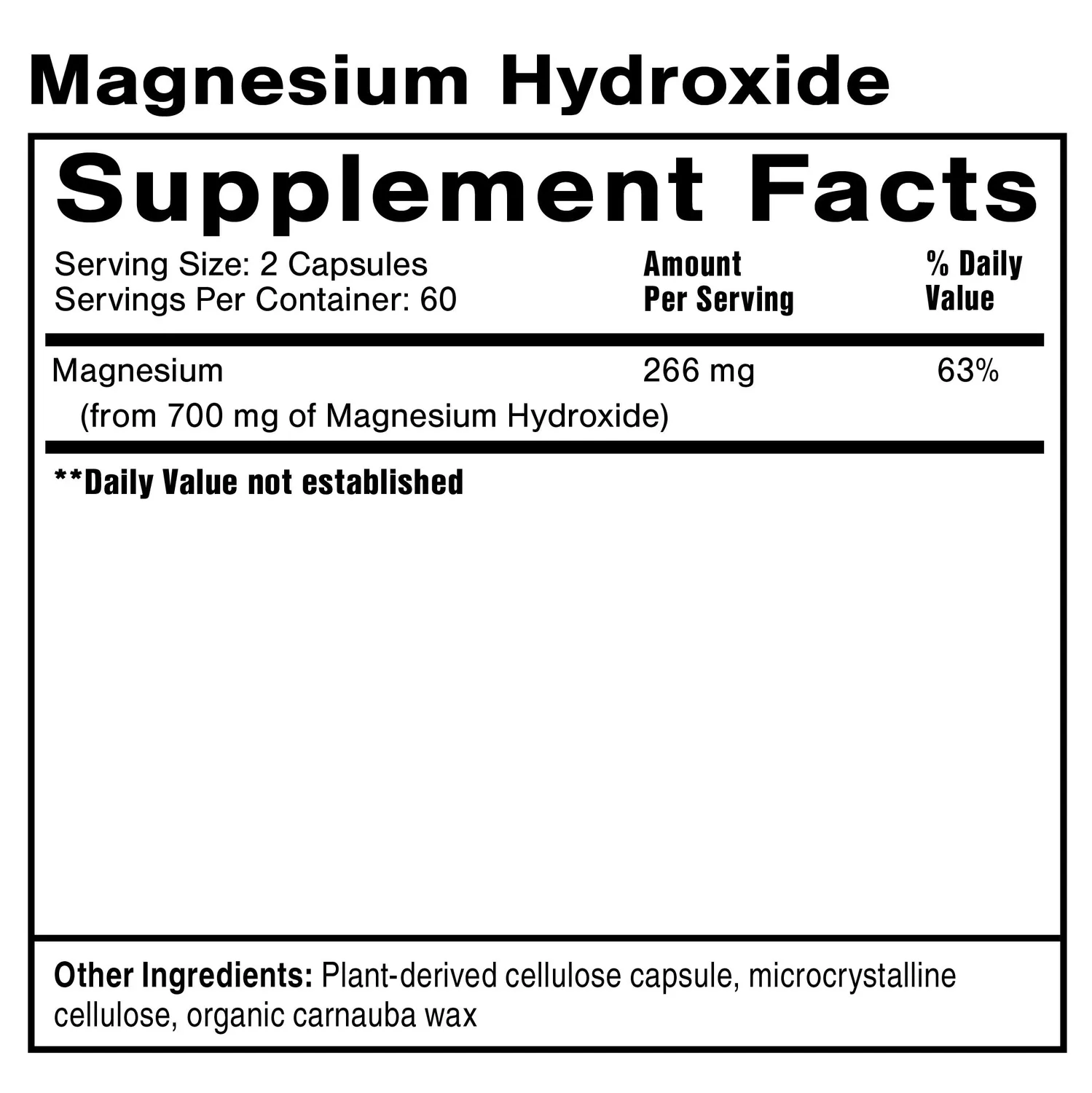 Quicksilver Scientific Magnesium Hydroxide kapsler 120 stk fordøyelse