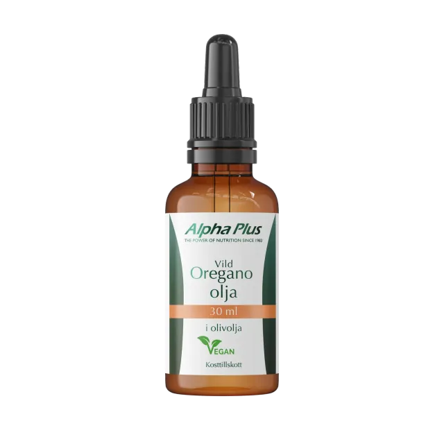 A+ Oreganoolje 30 ml dråper med 75 % karvakrol økologisk