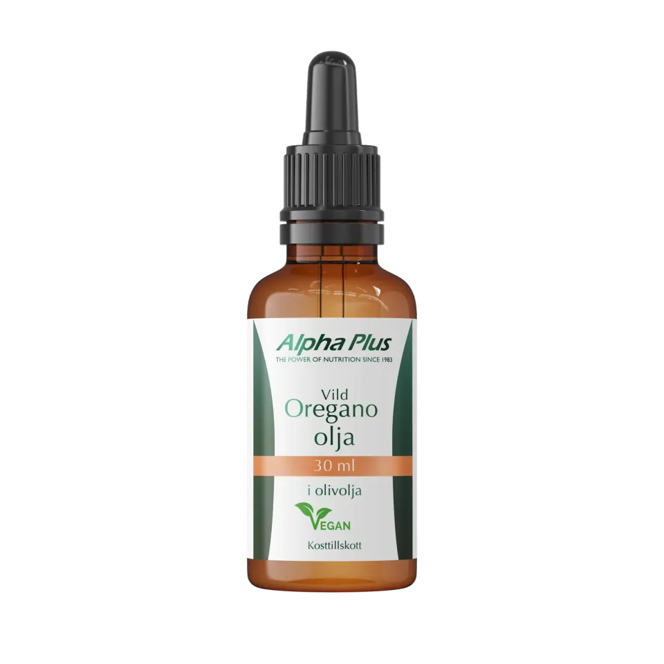 A+ Oreganoolje 30 ml dråper med 75 % karvakrol økologisk