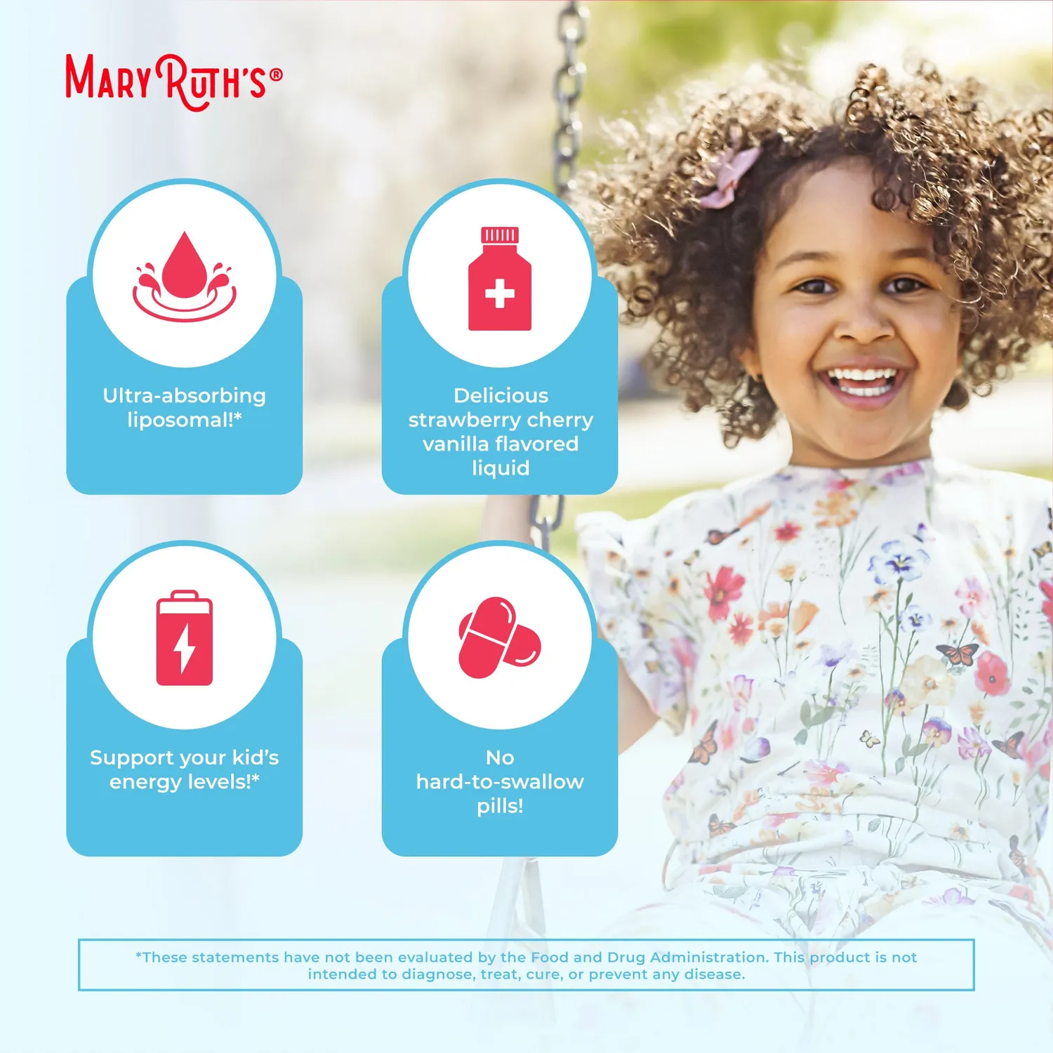 MaryRuth's Kids Multivitamin liposomal poser 14 stk