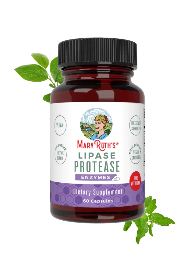 MaryRuth's Lipase Protease enzym kapsler 60 stk
