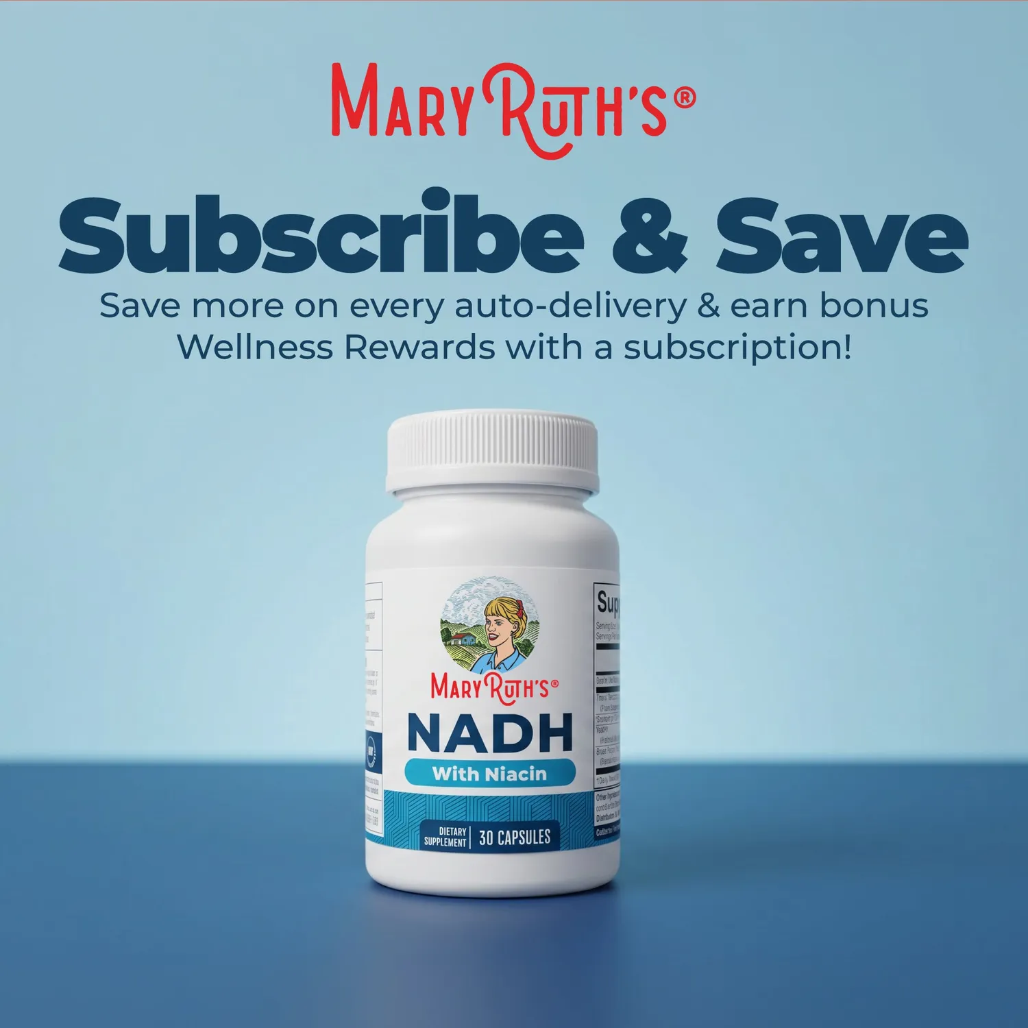 MaryRuth's NADH kapsler niacin CoQ10 1 stk