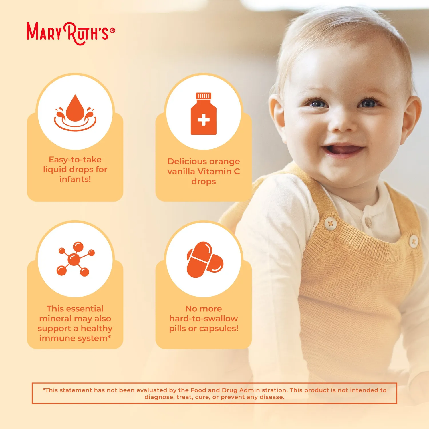 MaryRuth's Infants C-vitamin dråper økologisk 30 doser