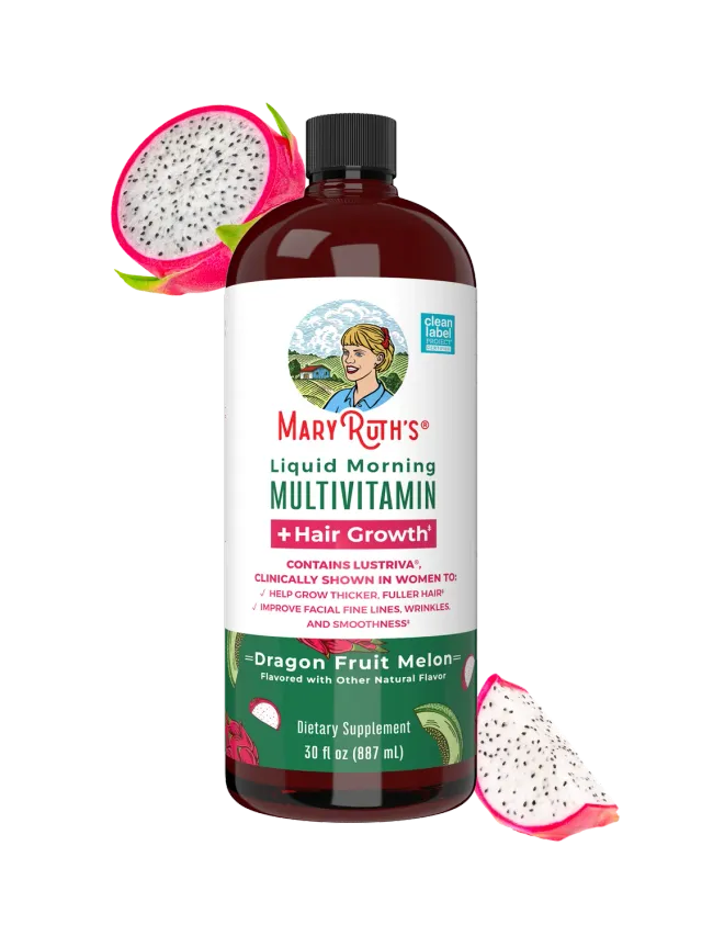 MaryRuth's Morning Multivitamin + Hair Growth flytende
